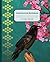 Composition Notebook: Pink green yellow, raven, flower, blossoming treetop, inspiring journal for all ages,120 pages, 7.5 x 9.25", college ruled, white pages