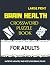 Brain Health Crossword Puzzle Book for Adults by Jan Sabat
