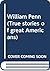 William Penn (True stories of great Americans)