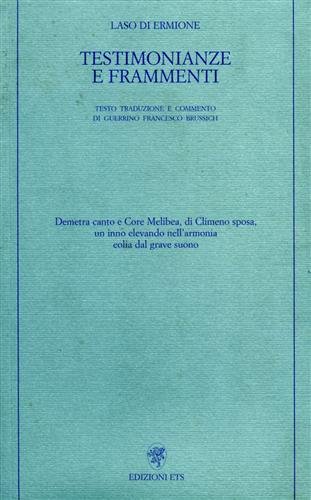 Testimonianze e frammenti (Paperback)