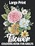 Large Print Flower Coloring...