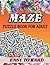 Maze Puzzle Book For Adult:...