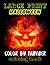 Large Print Halloween Color...