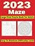 2023 Maze Large Print Puzzle Book For Adults by Sarah Donald