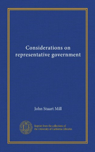 Considerations on representative government