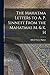 The Mahatma Letters to A. P. Sinnett From the Mahatmas M. & K. H