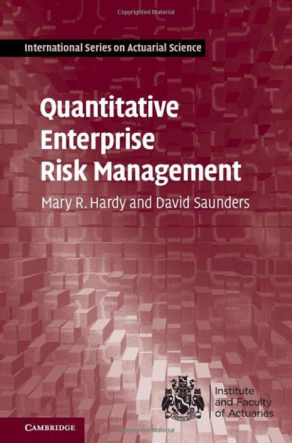 Quantitative Enterprise Risk Management (International Series on Actuarial Science)