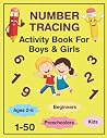 Number Tracing Activity Book For Boys and Girls: tracing book for beginners, kids, preschoolers, toddlers, Ages 2-5 6 | Fun and easy to understand number workbook | Buy in Bulk
