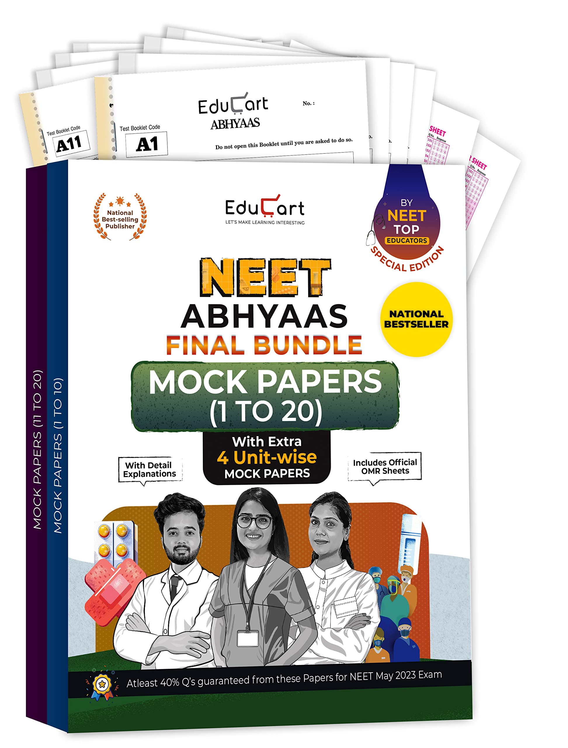Educart Abhyaas 1-20 Final Bundle of NEET Mock Test Papers (Paperback)
