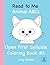 Read to Me Animal ABCs Open First Syllable Coloring Book #1 by Janet Graham