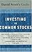 David Scott's Guide to Investing in Common Stocks (David Scott's Guides)
