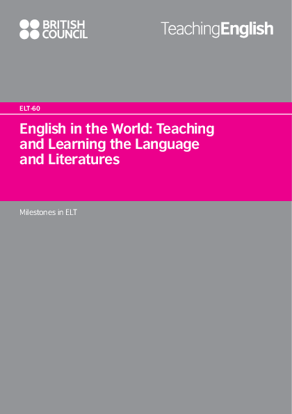 English in the World: Teaching and Learning the Language and Literatures