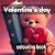 Valentines day coloring book by Peter Costa
