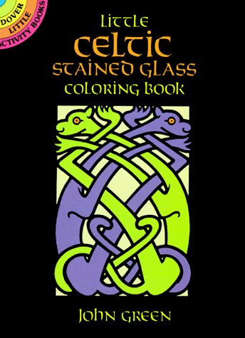 Little Celtic Stained Glass Coloring Book (Paperback)