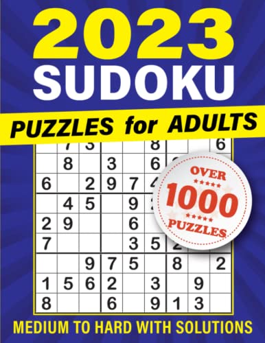 1000+ Sudoku Puzzles for Adults: From Medium to Hard with Full Solutions (Paperback)