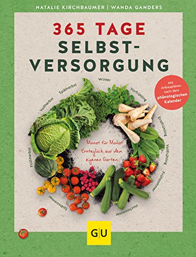 365 Tage Selbstversorgung: Monat für Monat Ernteglück aus dem eigenen Garten. Mit Anbauplänen nach dem phänologischen Kalender (GU Selbstversorgung) (German Edition)