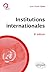Institutions internationales