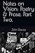 Notes on Vision: Poetry & Prose. Part Two.
