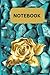 NOTEBOOK: Turquoise Flower Gold