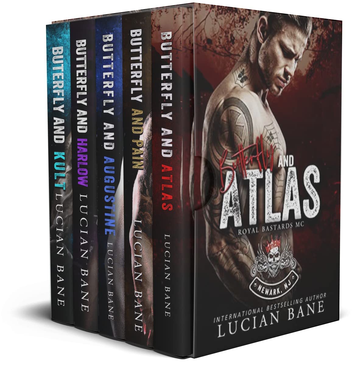 Royal Bastards MC, NEWARK, NJ CHAPTER-- Butterfly Series Box set 1-5 : An Obsessed Biker Romance (Kindle Edition)