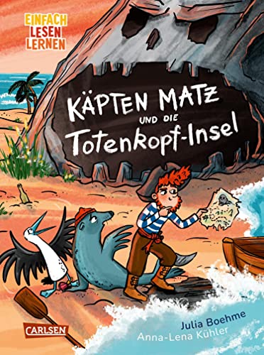 Käpten Matz und die Totenkopf-Insel: Einfach Lesen Lernen | Rasante Piratengeschichte für Leseanfänger*innen ab 6 Jahren mit vielen Comic-Sprechblasen - 2. Lesestufe (German Edition)