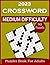 2023 Medium Difficulty Crossword Puzzle Book For Adults by John K. Hunter