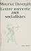 Lettre ouverte aux socialistes