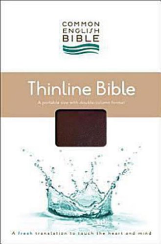 CEB Common English Thinline Bible Bonded EcoLeather Burgundy (Leather Bound)