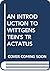 An introduction to Wittgenstein's Tractatus (Harper Torchbooks. The Academy library, TB 1210 G)