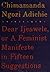 Dear Ijeawele, or a Feminist Manifesto in Fifteen Suggestions