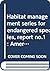 Habitat management series f...