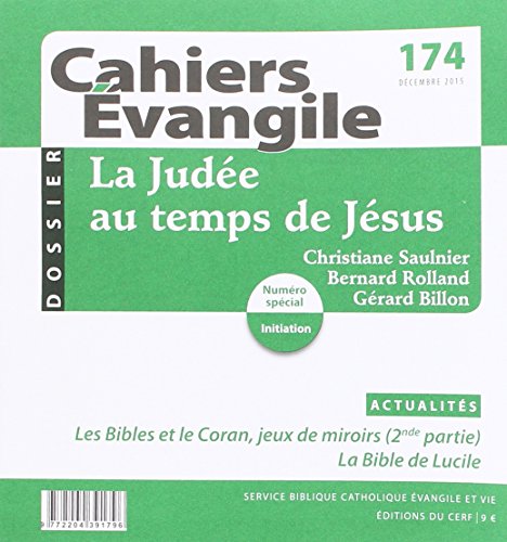 Cahiers Evangile n174 - La judée au temps de Jésus (Paperback)