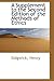A Supplement to the Second Edition of the Methods of Ethics