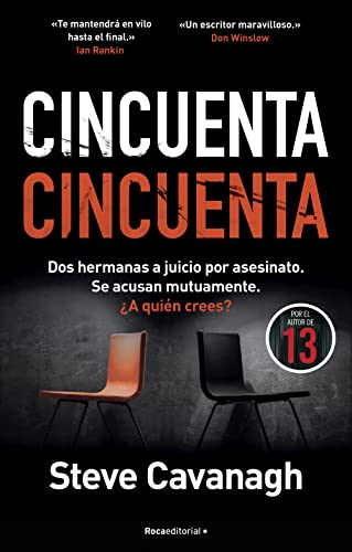 Portada de Cincuenta cincuenta, de Steve Cavanagh
