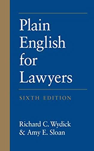 Plain English for Lawyers 6th Edition (Kindle Edition)