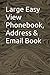 Large Easy View Phonebook, ...