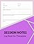 Session Notes: Log Book for Therapists. Record book for Therapists, Coaches, Counsellors, and Clients. Gift for Men and Women