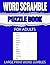 WORD SCRAMBLE PUZZLE BOOK FOR ADULTS by Simon Hayward