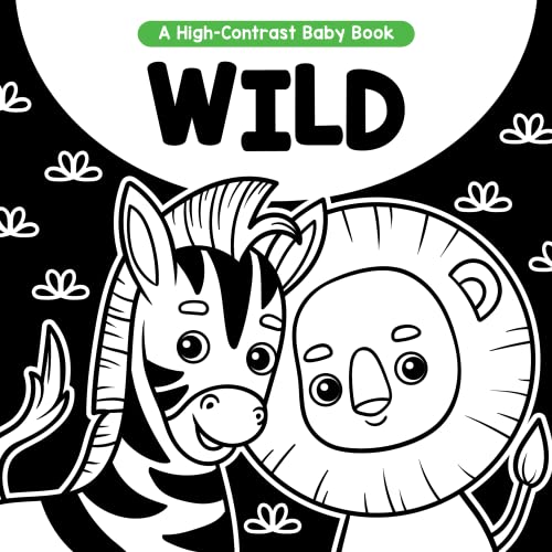 Little Hippo Books Wild - A High-Contrast Board Book for Babies and Toddlers - Black and White Images Help Visual Development (Board Book)