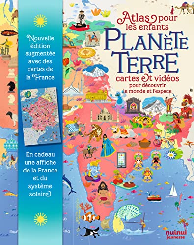 Planète Terre - Atlas pour les enfants - Cartes et vidéos pour découvrir le monde et l'espace (Hardcover)