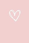 Notebook: Cute Minimalist Heart Notebook: Pastel Pink