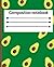 Composition notebook: Cute avocado composition Back to school notebook for kids,teens and student