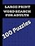 Large Print Word Search For...