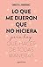 Lo que me dijeron que no hiciera (Spanish Edition)