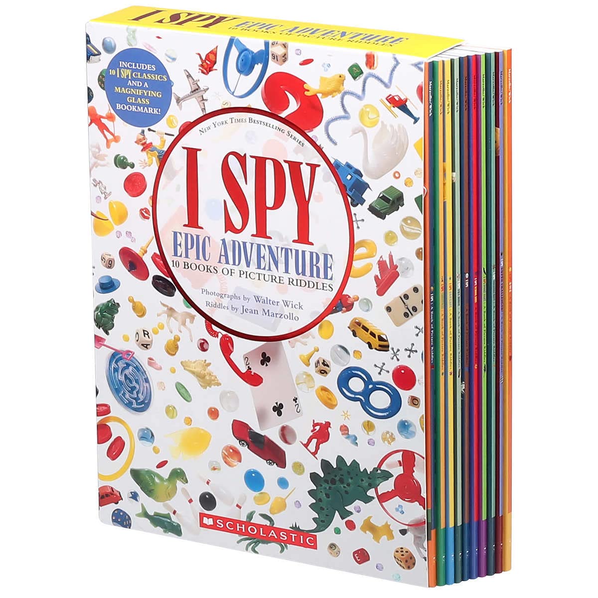 I SPY Epic Advanture 10 Books Of Picture Riddles Box Set With Free Magnifying Glass Bookmark (Paperback)