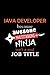 Java Developer Lined Notebo...