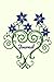 Heart Scroll with Flowers by Allen Strange