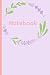 Notebook: Cute purple laven...