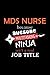 Mds Nurse Lined Notebook Journal by Patsy Hicks
