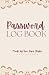 Simple Password Log Book, 80 Pages, Hardcover, 8.5"x5.5" by Devon R. Browning